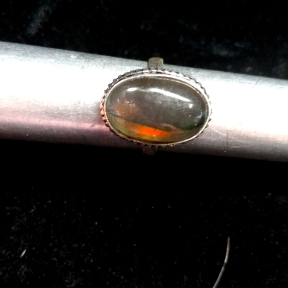 107 NWT Labradorite gemstone crystal 925 silver ring size 8.5 free shipping sale - Picture 5 of 8